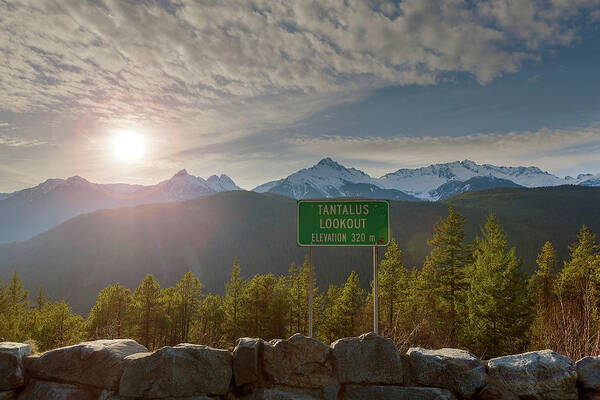 Tantalus Art Print featuring the photograph Afternoon Sun Over Tantalus Range from Lookout by David Gn