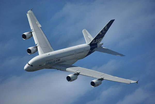 Airbus Art Print featuring the photograph Airbus A380 by Tim Beach