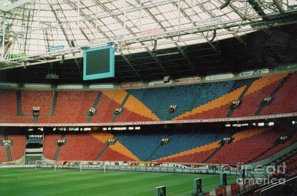 Ajax Art Print featuring the photograph Ajax Amsterdam - Amsterdam Arena - South Goal End - August 2007 by Legendary Football Grounds