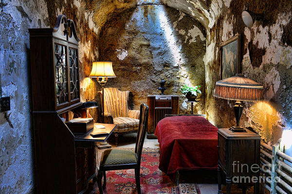 Al Capone's Jail Cell Art Print featuring the photograph Al Capone's Cell - Scarface - Eastern State Penitentiary by Paul Ward