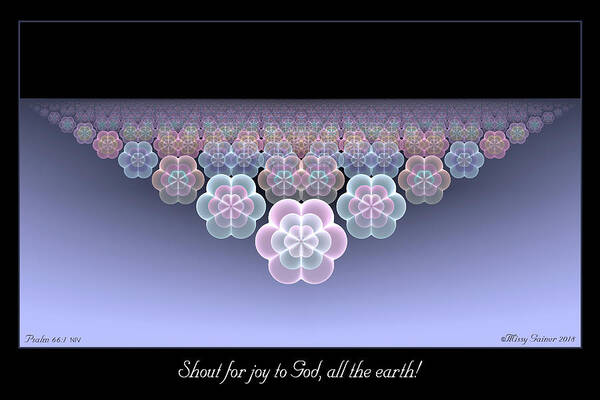 Fractals Art Print featuring the digital art All the Earth by Missy Gainer