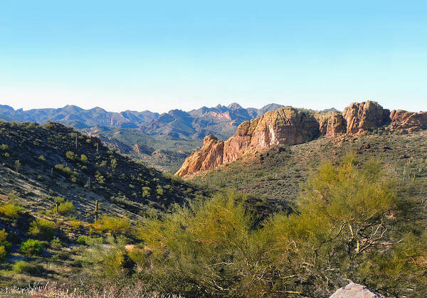 Apache Trail Art Print featuring the photograph Along the Trail by Gordon Beck