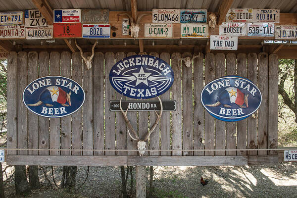 Texas Art Print featuring the photograph An eclectic display in Luckenbach by Carol M Highsmith