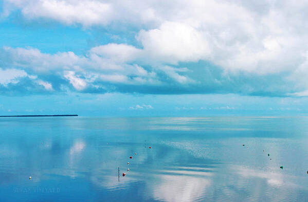 Susan Vineyard Art Print featuring the photograph An ocean like glass by Susan Vineyard