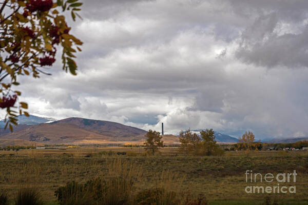 Anaconda Art Print featuring the photograph Anaconda Smelter Stack by Cindy Murphy - NightVisions