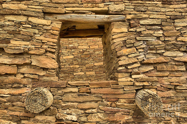 Chaco Canyon Art Print featuring the photograph Ancient Masonry by Adam Jewell