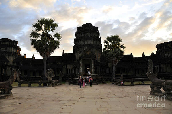 Angkor Wat Art Print featuring the photograph Angkor Wat 3 by Andrew Dinh