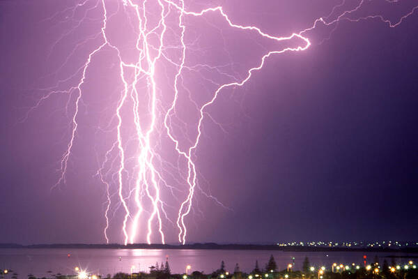 Lightning Art Print featuring the photograph Anomaly by Robert Caddy
