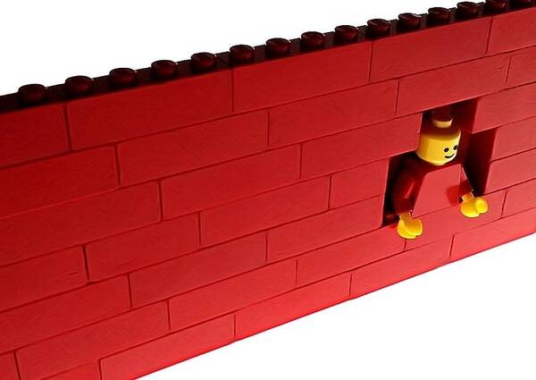 Lego Art Print featuring the photograph Another Brick In The Wall by Mark Fuller