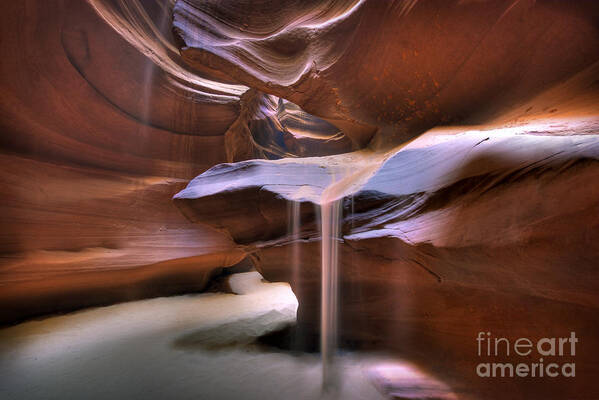 Wave Art Print featuring the photograph Antelope Canyon Shifting Sands by Martin Konopacki