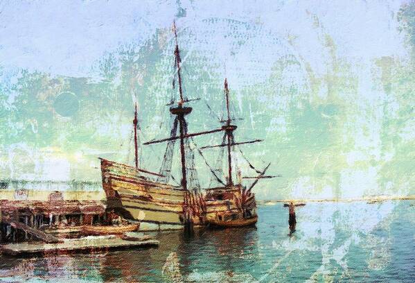 Antique Art Print featuring the photograph Antique Mayflower II by Diane Lindon Coy