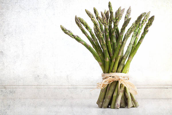 Aged Art Print featuring the photograph Asparagus vintage by Jane Rix