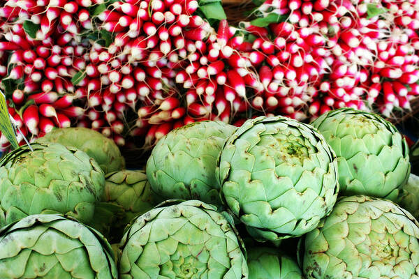 Artichoke Art Print featuring the photograph At the Farmer's Market by Susie Weaver