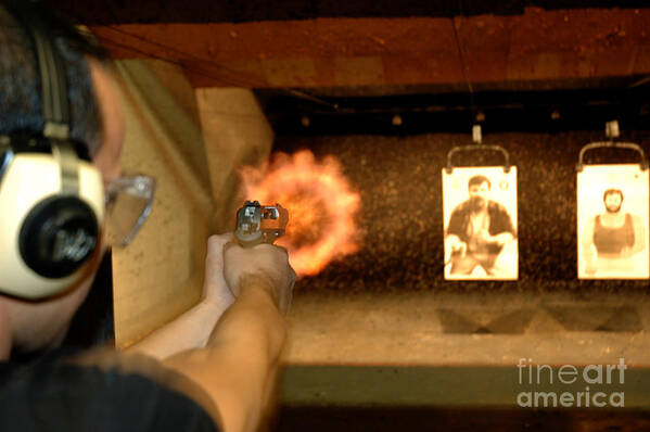 Gun Art Print featuring the photograph At the Gun Gange by Micah May