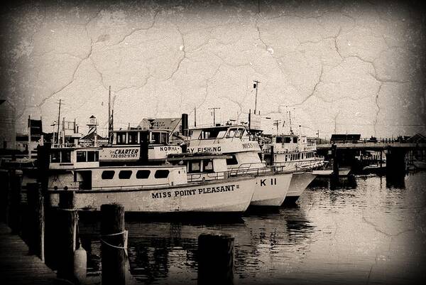 Jersey Shore Art Print featuring the photograph At The Marina - Jersey Shore by Angie Tirado
