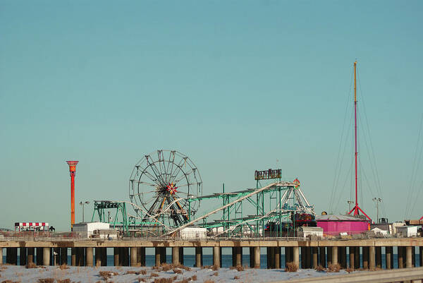 Atlantic City Nj Art Print featuring the photograph Atlantic City Steel Pier Amusements by Margie Avellino