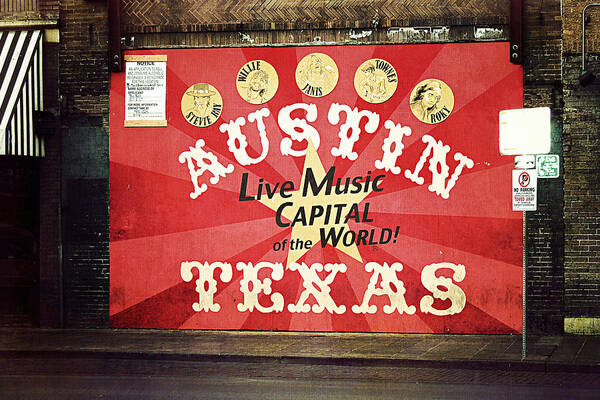 Austin Art Print featuring the photograph Austin Live Music by Trish Mistric
