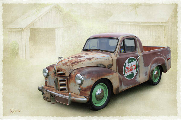 Automotive Art Print featuring the photograph Austin Ute by Keith Hawley