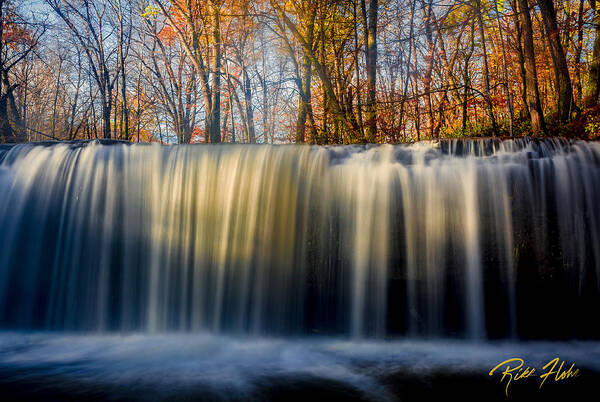 Autumn Art Print featuring the photograph Autumn BigWoods Waterfall by Rikk Flohr