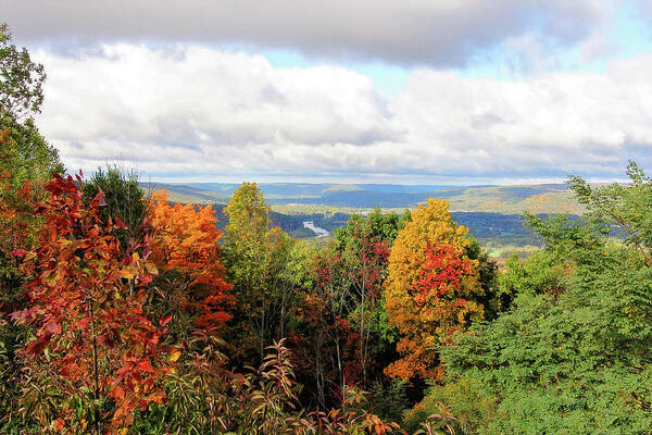 Fall Art Print featuring the photograph Autumn Overlook by Trina Ansel