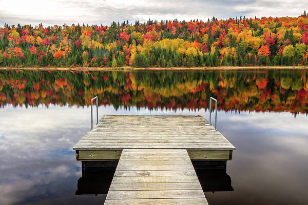 Autumn Art Print featuring the photograph Autumn Reflection by Pierre Leclerc Photography