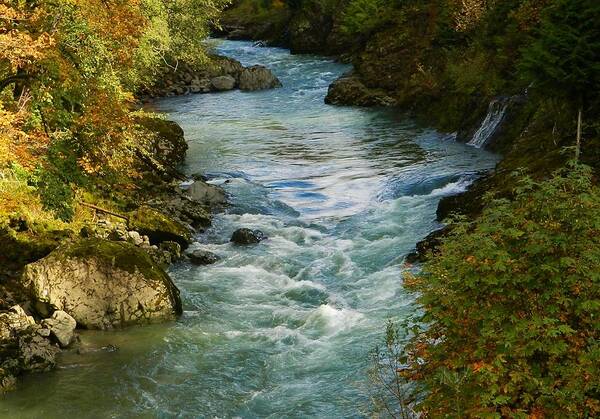 River Art Print featuring the photograph Autumn River by Gallery Of Hope 