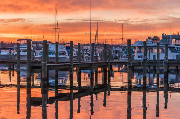 Toms River Art Print featuring the photograph Autumnal Sky by Kristopher Schoenleber