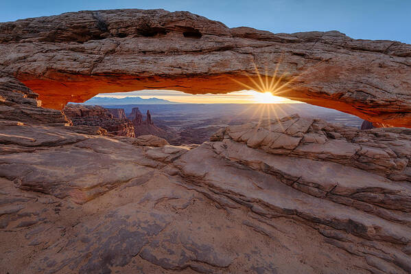 Arch Art Print featuring the photograph Awakening at Mesa Arch by Denise Bush