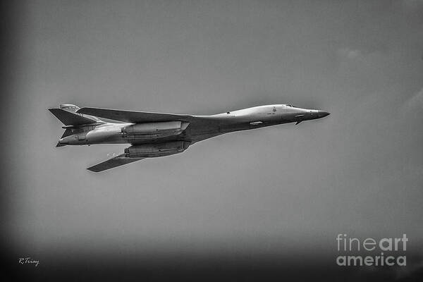B-1 Bomber Art Print featuring the photograph USAF Lancer B-1 Bomber by Rene Triay FineArt Photos