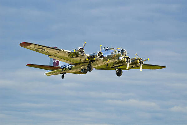 B-17 Aluminum Overcast Art Print featuring the photograph B-17 Aluminum Overcast by Rick Hartigan