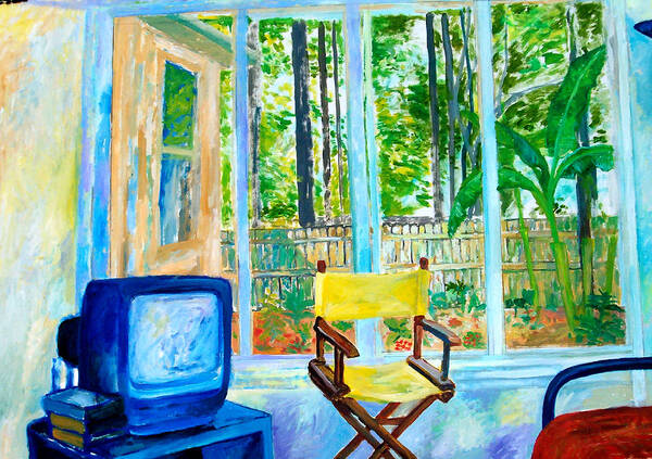 Landscape Art Print featuring the painting Back Porch by Joe Roache