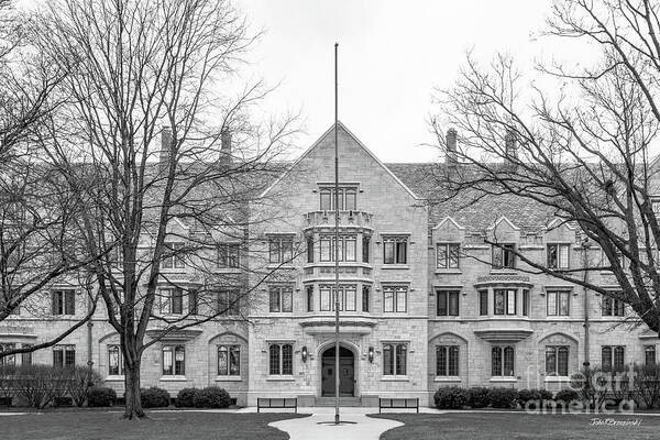 Ball State University Art Print featuring the photograph Ball State University Elliott Hall by University Icons