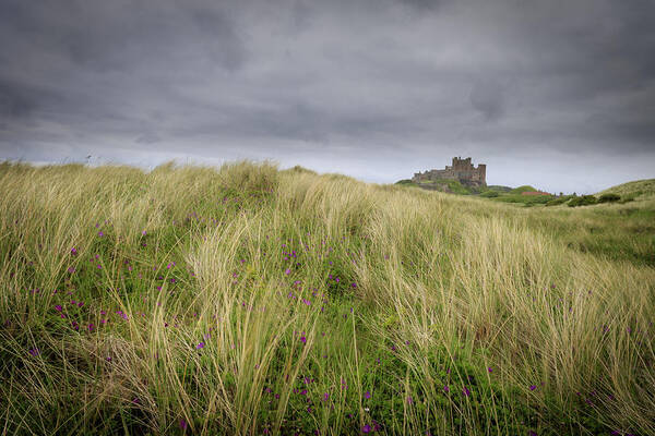 Sand Art Print featuring the photograph Bamburgh Castle - 2 by Chris Smith