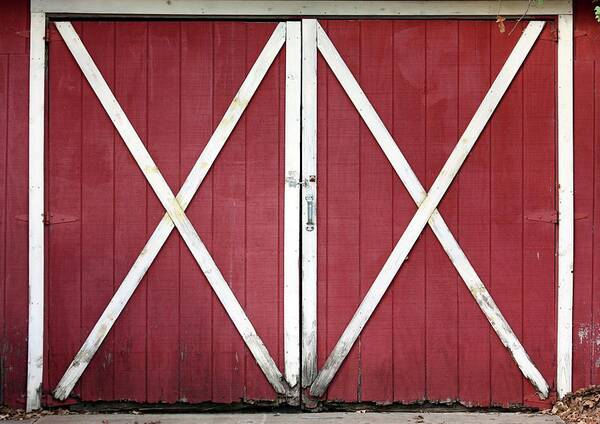 Barn Art Print featuring the photograph Red Barn Doors by Sheila Brown