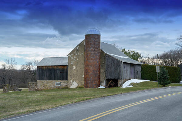 Landscape Art Print featuring the photograph Barns and Country by Paul Ross