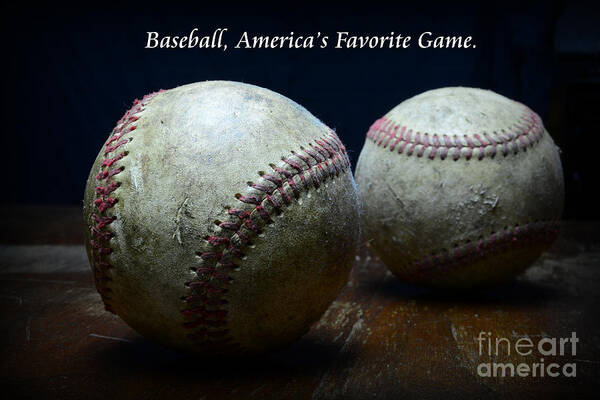 Paul Ward Art Print featuring the photograph Baseball Americas Favorite Game by Paul Ward