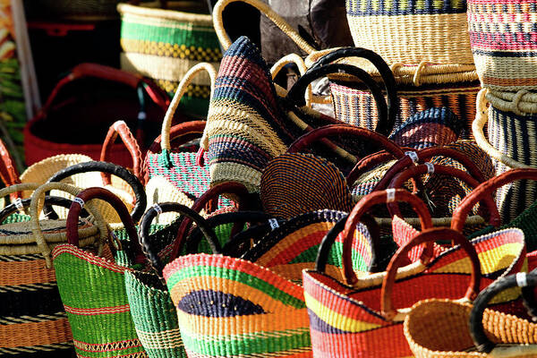 Baskets Art Print featuring the photograph Baskets - Horizontal by Rich S