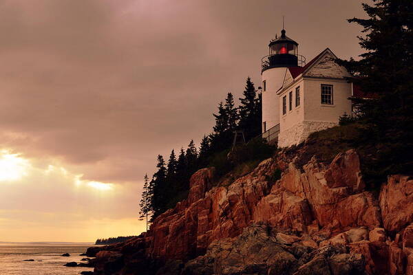 Maine Art Print featuring the photograph Bass Harbor Head Light by Colleen Phaedra