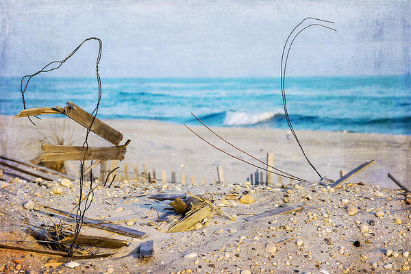 Beach Art Print featuring the photograph Beach Art by Cathy Kovarik