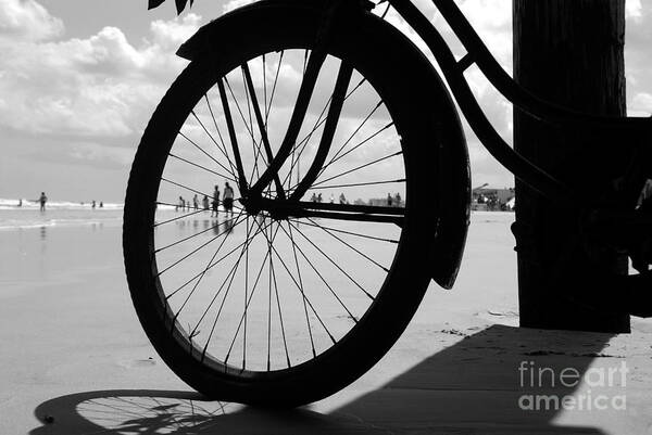 Beach Art Print featuring the photograph Beach Bicycle by David Lee Thompson