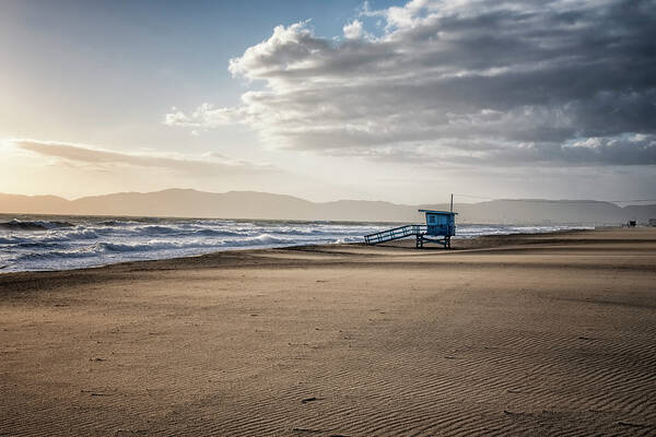 Beach Life Guards Art Print featuring the photograph Beach Life Guards by Steven Michael