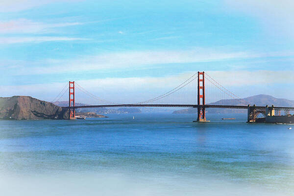 Beautiful Morning At The Golden Gate Art Print featuring the photograph Beautiful Morning at the Golden Gate by Bonnie Follett