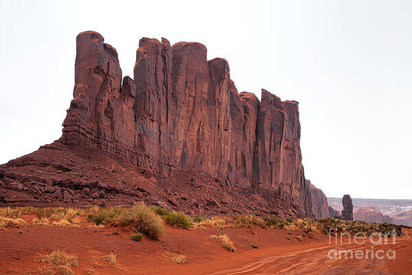 Monument Valley Print Art Print featuring the photograph Red Trail by Jim Garrison