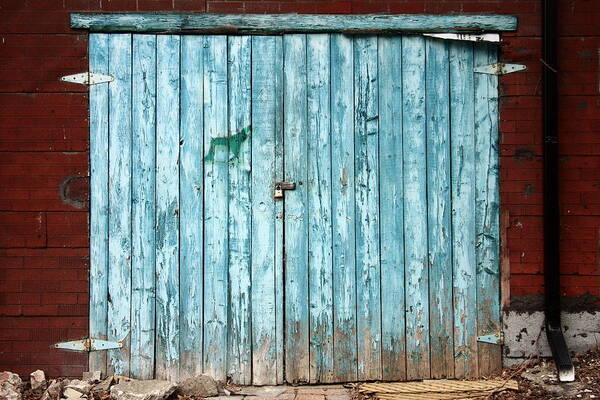 Turquoise Art Print featuring the photograph Behind The Turquoise Door 2012 by Kreddible Trout