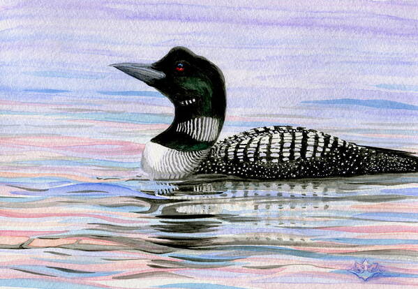 Loon Art Print featuring the painting Best Dressed by Harry Moulton