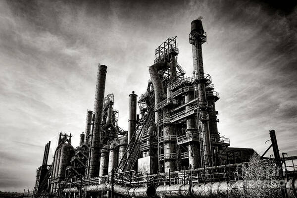 Bethlehem Art Print featuring the photograph Bethlehem Steel by Olivier Le Queinec