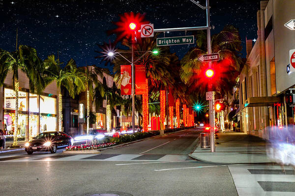 Beverly Hills Art Print featuring the photograph Beverly Hill Stars by Robert Hebert