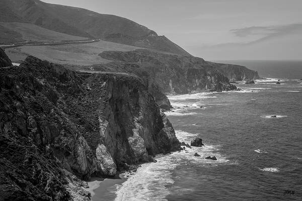 Pacific Art Print featuring the photograph Big Sur Coast III BW by David Gordon