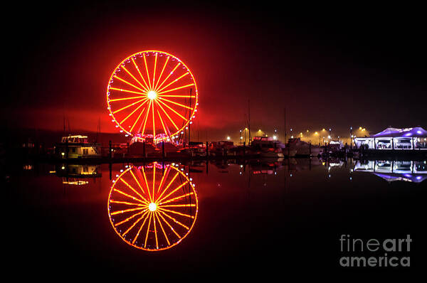 National Art Print featuring the photograph Big Wheel at National Harbor by Jonas Luis