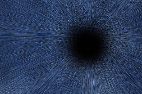 Stars Art Print featuring the digital art Black Hole by Pelo Blanco Photo